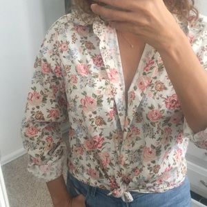 Vintage floral button down